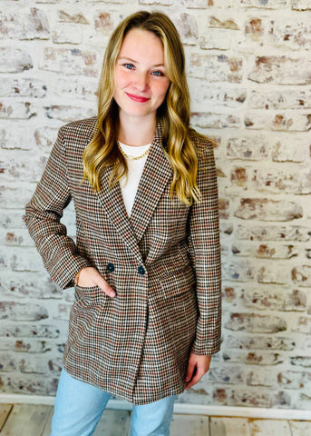 Houndstooth Blazer