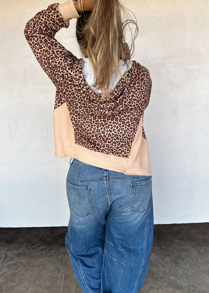 Cheetah Zip Pullover