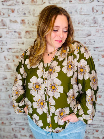 Boho Floral Blouse