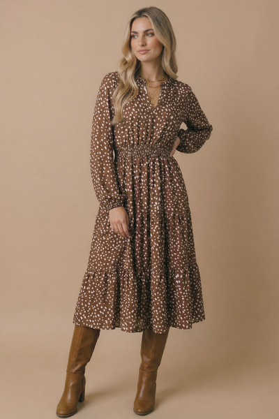 Fawn Print Dress