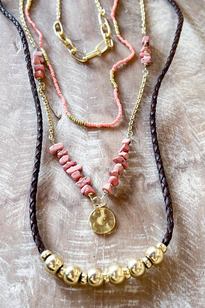 Daphne Necklace in Blush
