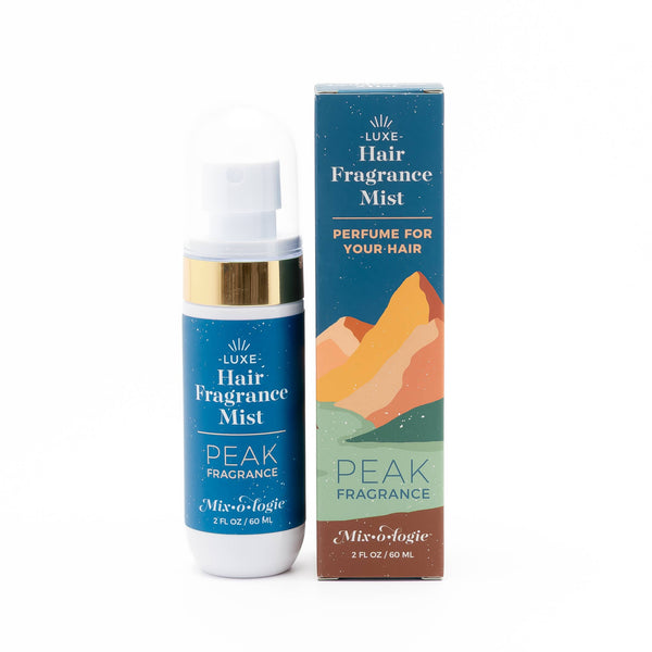Peak Hair Fragrance by mix-o-logy, think fresh mountain air.  Perfectly scented