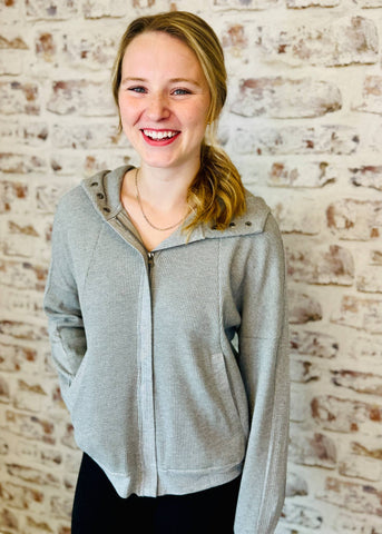 Waffle Zip-up Jacket