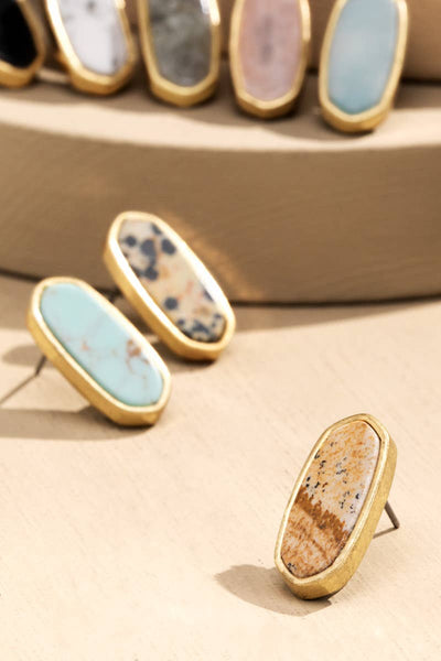 Natural Stone Earrings