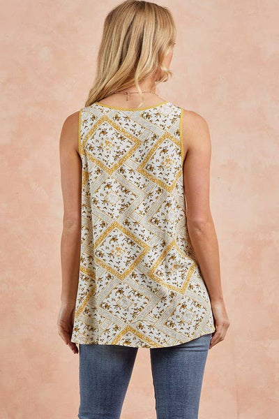 Honey Yellow Strappy Tank