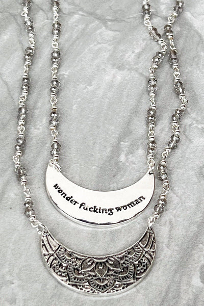 Wonder Woman Necklace in Silver