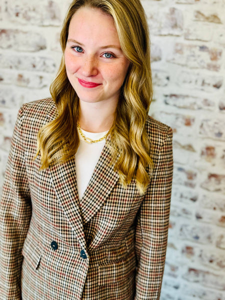 Houndstooth Blazer