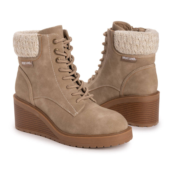 Muk Luks Women's Sky Solange Wedge Boots