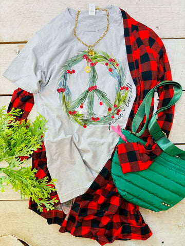 Peace + Love All Christmas Tee