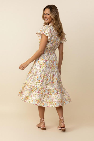 Tiered Floral Dress