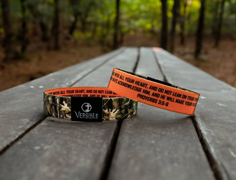 Versible® Wristbands - Forest Camo / Proverbs 3:5-6