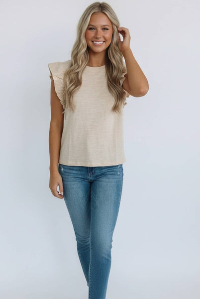 Flutter Sleeve Top
