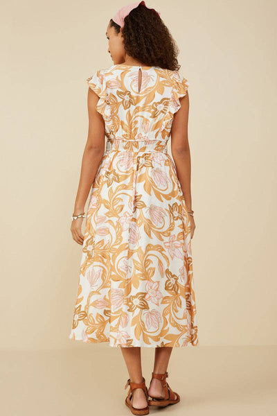 Floral Print Sleeveless Dress