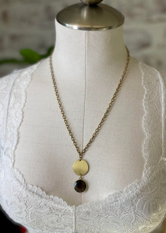 Simply Charming Matte Gold Necklace